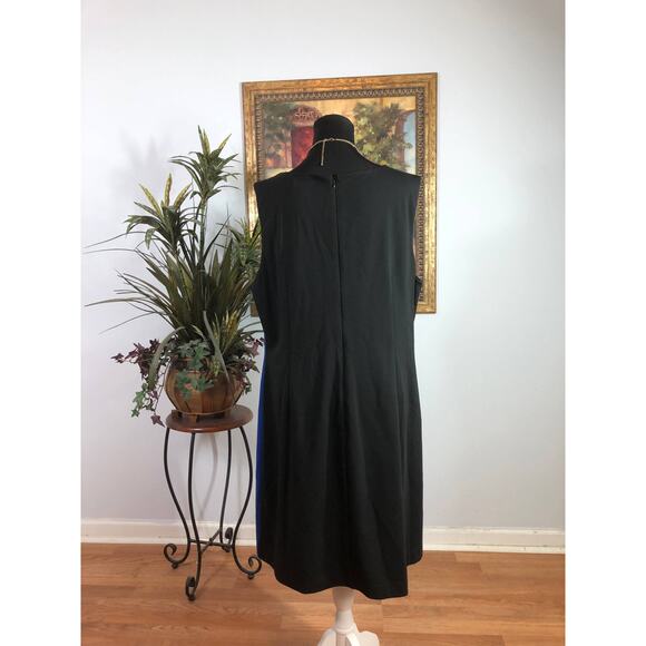 Ellen Tracy Little Black Dress 1X Sleeveless A Line Audrey Hepburn Quiet Luxury - Picture 4 of 10